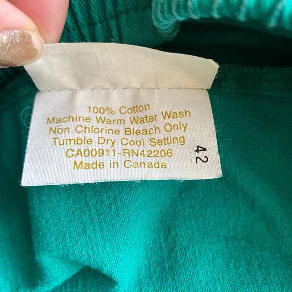 ❤️3/30❤️Vintage NWOT Teal Lounge Pants - Picture 3 of 4